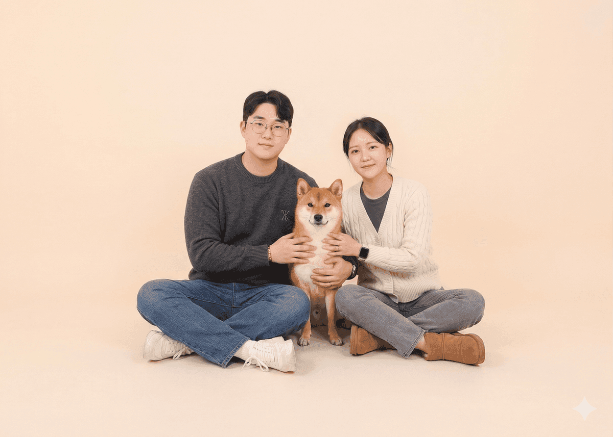 연희스튜디오 가족+반려견 촬영